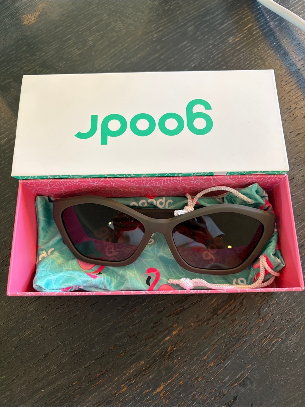 Goodr Deco G Walnut Wonderland Sunglasses
